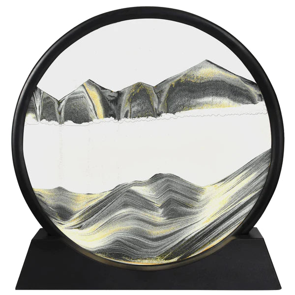 3d Moving Sandscapes Frame | 7 , 12 Inch Sand Lamp ( Random Color )