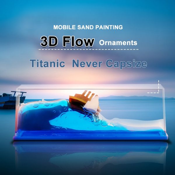 Car Dashboard Cruise Ship Fluid Drift Bottle Boat Floating