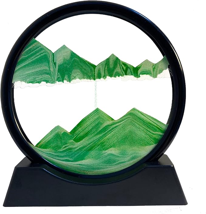 3d Moving Sandscapes Frame | 7 , 12 Inch Sand Lamp ( Random Color )